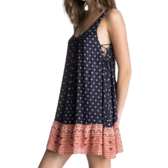 Roxy Women's A-Line Dress (ERJWD03013-BTC6 Blue Small)